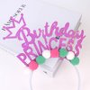 YISSION Birthday Princess Headband, Birthday Crown Birthday Girl Headband, Birthday Headband for Women Girls, Birthday Hair Accessories, Birthday Party Decoration Birthday Gifts
