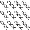 eBoot Spiral Hair Clip Spin Bun Stick, Hair Pick Set for DIY Hair Styles - 20 Pack (Black)
