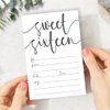 Classic Script Sweet 16 Birthday Invitations (20 Count) with Envelopes - Party Invites