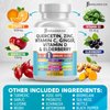 JB Wellness Co Quercetin Zinc Vitamin C Vitamin D Bromelain Elderberry - Nettle Supplement with Artemisinin, Sea Moss, Echinacea - 120 Count