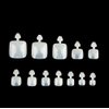 DNHCLL 600 PCS 12 Sizes False Toenails Full Cover Artificial French Acrylic Toenails for Nail Salons and DIY Nail Art (Natural)