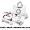F-Price Replacement Parts for Fisher-Price Medical - Kit Pretend Doctor Bag Playset - DVH14 ~ Replacement Stethoscope, Red, White, Light Blue