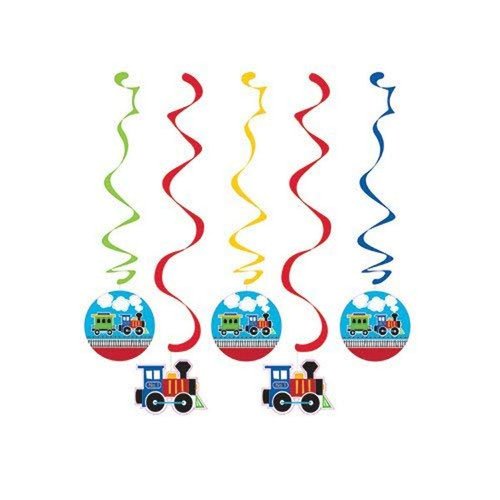 Creative Converting Train Dangling Party Decorations Danglers, Multisizes, Multicolor