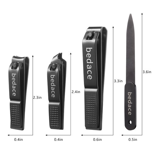 Nail Clippers Set,Christmas Gifts Stocking Stuffers Toe Nail/Toenail Clippers and Fingernail Clippers for Men/Women/Kids,4 pic Nail Cutter Set Include Nail File Gifts for Women and Men Mom.