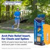 PowerStep Pulse 3/4 Orthotics - Arch Support Inserts + Pain Relief for Cleats & Tight Running Shoes - Insoles for Plantar Fasciitis, Mild Pronation, and Shin Splints (M 9-9.5, F 11-11.5)
