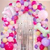 Dog Balloon Arch Garland, Pink Purple Dog Print Balloons with Bone Foil Balloons for Dog Birthday Decorations Girls Birthday Pet Dog Party Supplies