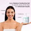 7E Wellness Myolift Restore Conductive Gel with Bio-Active Complex - 16oz - Facial Skin Care Products with Green Tea Extract, Hyaluronic Acid&Collagen Peptides,Anti Aging &Skin Tightening 16oz-Pack 1