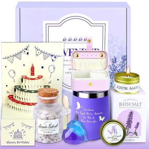 TACGEA Birthday Gifts For Women, Jewelry Box Unique Spa Gift Basket Set Sister Mom Wife Girlfrien...