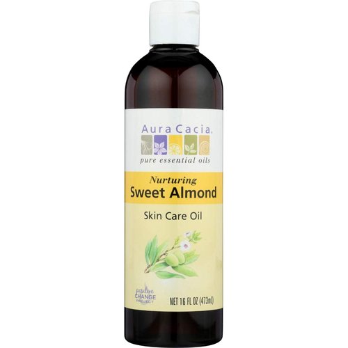 Aura Cacia Sweet Almond Oil 3x 16 Oz