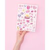 Pink Sleepover Party Temporary Tattoos for Girls - 78 Styles Slumber Party Birthday Supplies, Spa Party Cute Decorations, Sleepover Party Activity Favors Accessory