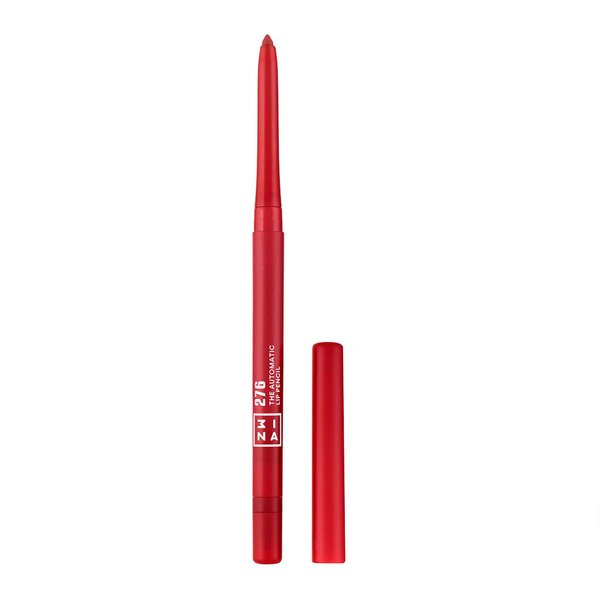 3INA The Automatic Lip Pencil 276 - High Concentration Pigments - Long-Wearing Formula - Rich Color Pay-Off - Helps To Make The Lipsticks Last Longer - Fluid Glide Tip - Cruelty Free - 0.01 Oz