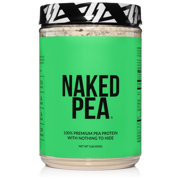 NAKED nutrition Naked Pea - Pea Protein Isolate - Plant Based, Vegetarian & Vegan Protein. Easy to Digest, Speeds Muscle Recovery - Non-GMO, No Lactose, No Soy and Gluten Free - 15 Servings