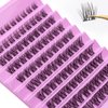 SQYlashes Natural Lash Clusters Wispy D Curl, Individual Lashes Clusters Eyelash Extensions, 100PCS DIY Lash Extensions at home (D16, 8-16mm)