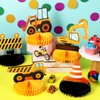 Zonon 8 Pcs Construction Theme Birthday Party Supplies Decorations Construction Table Decorations Centerpieces Truck Honeycomb Centerpieces Kids Dump Car Cone Construction Theme Party Supplies