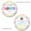Easter Bunny Cocoa Bomb Bunny Ears Themed Happy Easter Hot Cocoa Bomb Packaging Sticker Labels, Total of 40 2" Circle Stickers (20 Sets of 2) by AmandaCreation
