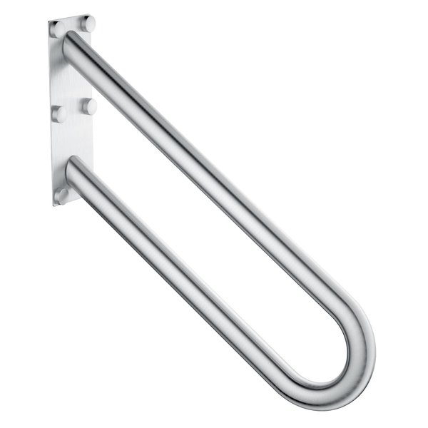 20 inch U Shaped Handrail for 1-3 Steps- 1.25" Tube, ZUEXT SUS304 Stainless Steel Safety Grab Bar for Stairs, Wall Mounted Hand Railing for Outdoor Garage Entry Interior Exterior Stairway