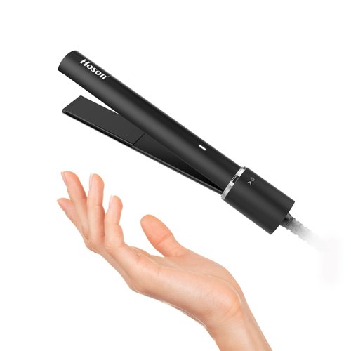 Mini Flat Iron for Bangs,Ceramic Travel Hair Straightener Small, Dual Voltage Fast Heat Flat Iron for Short Hair