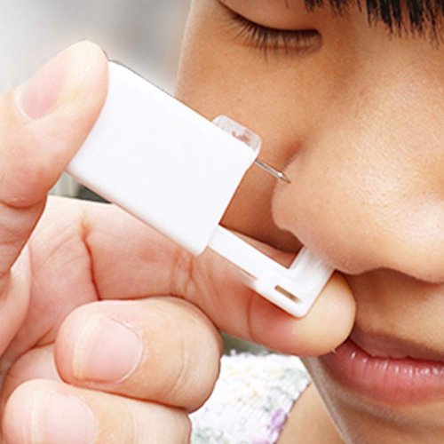 Self Nose Piercing Gun Self Nose Piercing Gun Kit Safety Nose Piercing Gun Kit Tool (Purple)