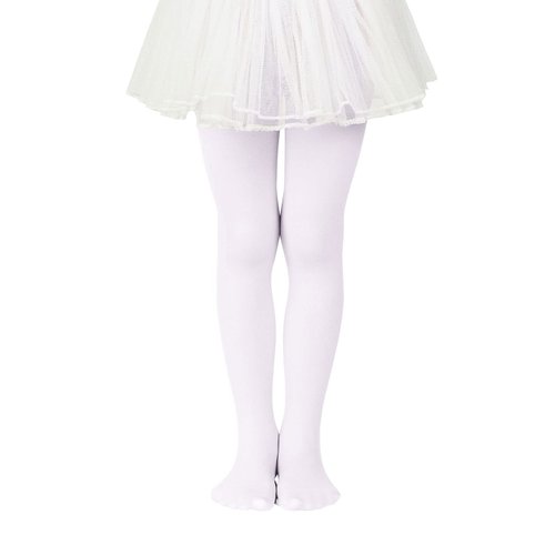 Ballet Tights for Girls 4-6 Kids Dance Tights White Leggings Girls Stockings for Girls School Uniform Tights Girls Tights 7-8 1 Pack White 3-6 Years