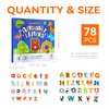 Dotimo 78PCS Magnetic Alphabet Letters with ABC Educational Toys Board for Toddlers 1-3 Years Old Refrigerator Uppercase and Lowercase Magnets for Perfect Travel or Road Trip Great Birthday Party Game
