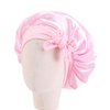 Kids Satin Bonnets Baby Bonnet Toddler Bonnet 3 Pieces Sleeping Caps Soft Silk Double Layer Night Sleeping Hair Hats for Teens Toddler Child Baby (Multicolor A)