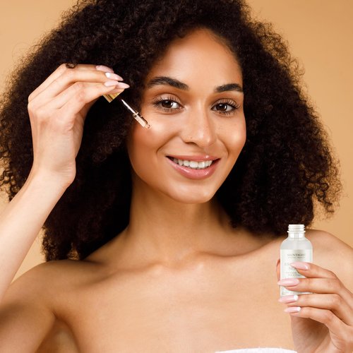 Skin Tight Essential Serum - Anti Aging Face and Eye Serum with Niacinamide, Hyaluronic Acid, Vitamin E, Avocado Oil - Glowing Cream for Dark Spots, Even Skin Tone, Fine Lines and Wrinkles, 1 FL. OZ.