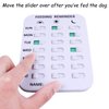 Kwispel Pet Feeding Reminder for Dogs Cats - Magnetic Sticker 3 Times A Day Indication Chart Feed Your Pets, Magnets and Double Sided Tape, Did You Feed Your Dog Cat Fish Kid?