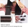 Hairstyling Brush, Round Hair Brush Solid Wood Handle for Home for Barbershop