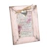 Cottage Garden Family Tree Begins Two Heart Blush Pink Distressed Locket Easel Back Picture Frame