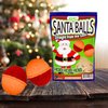 Giant Santa Balls Bath Bombs - Merry Christmas Bath Gifts for Friends - Black Cherry Scent Funny Santa Hat Holiday Humor Stocking Stuffer for Grownups - Adult Spa Gifts