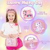 Pretend Makeup for Toddlers, Kids Pretend Makeup Kit for Girls Fake Makeup Toys with Cosmetic Bag, Play Makeup for Little Girls Age 3 4 5 6 7 Christmas Birthday Gifts Toys (Fake Makeup)