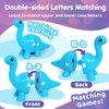 CZTCDP ABC Dinosaur Learning Toys for Toddlers Double-Sided Dinosaurs Matching Game Fine Motor Skills Sensory Toy,13PCS Montessori Preschool Educational Toy Gift for 3+Years Old Boys and Girls