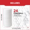 Care Science Rolled Gauze Pads 3 X 2.5 Yds for Cleaning or Covering Wounds, White, 24 Count