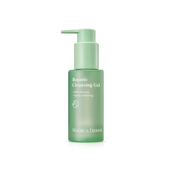 Madeca DERMA Botanic Cleansing Gel (3.4fl oz) - Gentle Korean Soap-free Cleanser for Women. Sensitive Skin, Hypoallergenic Low pH Cleanser to Remove Impurities by Dongkook