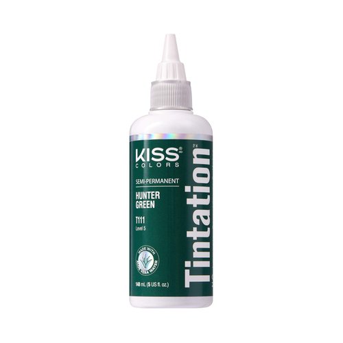 Kiss Tintation Semi-Permanent Hair Color Treatment 148 mL (5 US fl.oz) (Hunter Green)