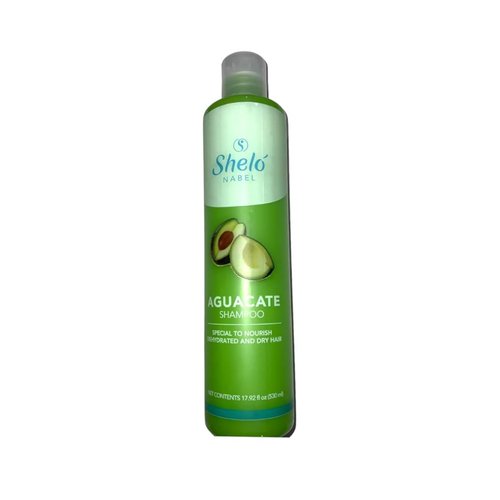 Shelo Nabel Avocado Oil Extract Hair Strengthening Shampoo, 17.92 fl oz/Shampoo de Aguacate Especial para Cabello Desidratado y Seco Shelo Nabel 530ml.