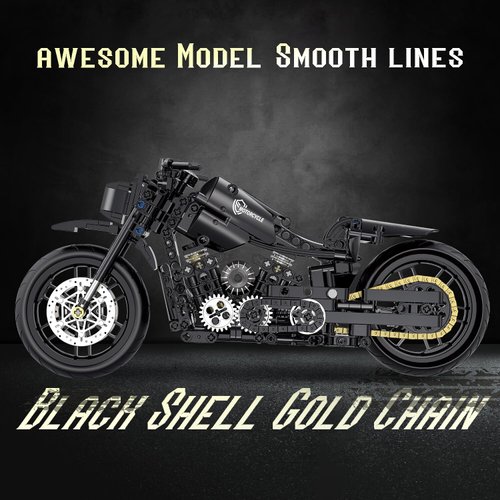 MJDDJA 1:8 Motorcycle Building Set for Adults, Building Blocks for Adults, Collectible Toy for 14 15 16+ Years Old Boys, Teenage Boys Gifts on Birthday(579PCS)