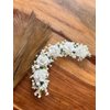 Wonderful Flower Hair Clips, White Bridal Hair Accessories for Women, Sparkly Hair Pins, Fancy Flower Hair Barrettes for Wedding, Bride, Long Hair