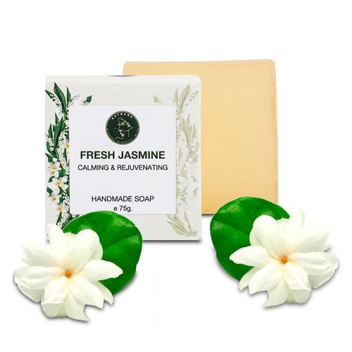 AATMANA Fresh Jasmine Handmade Natural Bar Soap for Men & Women, Moisturizing Body & Face Soap, 7.9 Oz Soap Bars (3 Soap Set)
