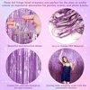 Pink Tinsel Curtain Party Backdrop Streamers -Taylor Birthday Decorations | Birthday Decorations for Girls | Princess Birthday Party Decorations |Sleepover Party Supplies for Girls,2 Pack