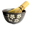 Artcome Traditional Japanese Matcha Tea Set, Matcha Whisk, Traditional Scoop, Matcha Bowl & Caddy, Ceramic Whisk Holder, Handmade Matcha Ceremony Kit (9Pcs)