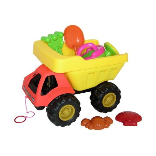 Sunshine Trading BT-388 Dump Truck Sand Toy - 6 Piece Set