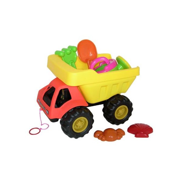 Sunshine Trading BT-388 Dump Truck Sand Toy - 6 Piece Set