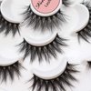 Veleasha Lashes 10 Pairs Natural Fluffy False Eyelashes Soft Wispy Lashes 3D Faux Mink Lashes Pack (V06)