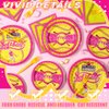 Yiyiring 96 Pcs Softball Party Supplies for Girls Softball Party Tableware Softball Party Decorations Plates Napkins Forks Set Softball Birthday Disposable Sports Tableware Kit Women 24 Guests