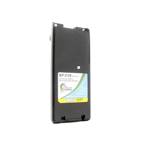 BP-210N Battery for Icom IC-V8, IC-V82, IC-A6, IC-A24, IC-T3H, IC-A6E, IC-F3GS, IC-F21 Two-Way Radio (1100mAh, 7.2V, NI-CD)