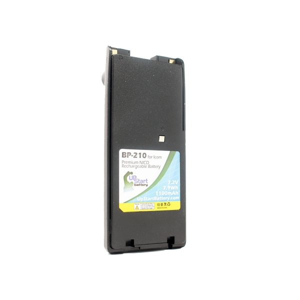 BP-210N Battery for Icom IC-V8, IC-V82, IC-A6, IC-A24, IC-T3H, IC-A6E, IC-F3GS, IC-F21 Two-Way Radio (1100mAh, 7.2V, NI-CD)