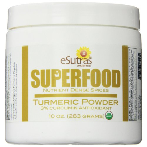 Esutras Organics Raw Turmeric Powder, 10 Ounce
