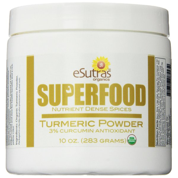 Esutras Organics Raw Turmeric Powder, 10 Ounce