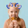 HIFANMM 2Pcs Back to School Hair Clips Blue Bow Hair Accessories for Girls Cute Cartoon School Bus Hairpins Funny Letter Alligator Hair Barrettes for School Opens Season Students Toddlers Kids Decor